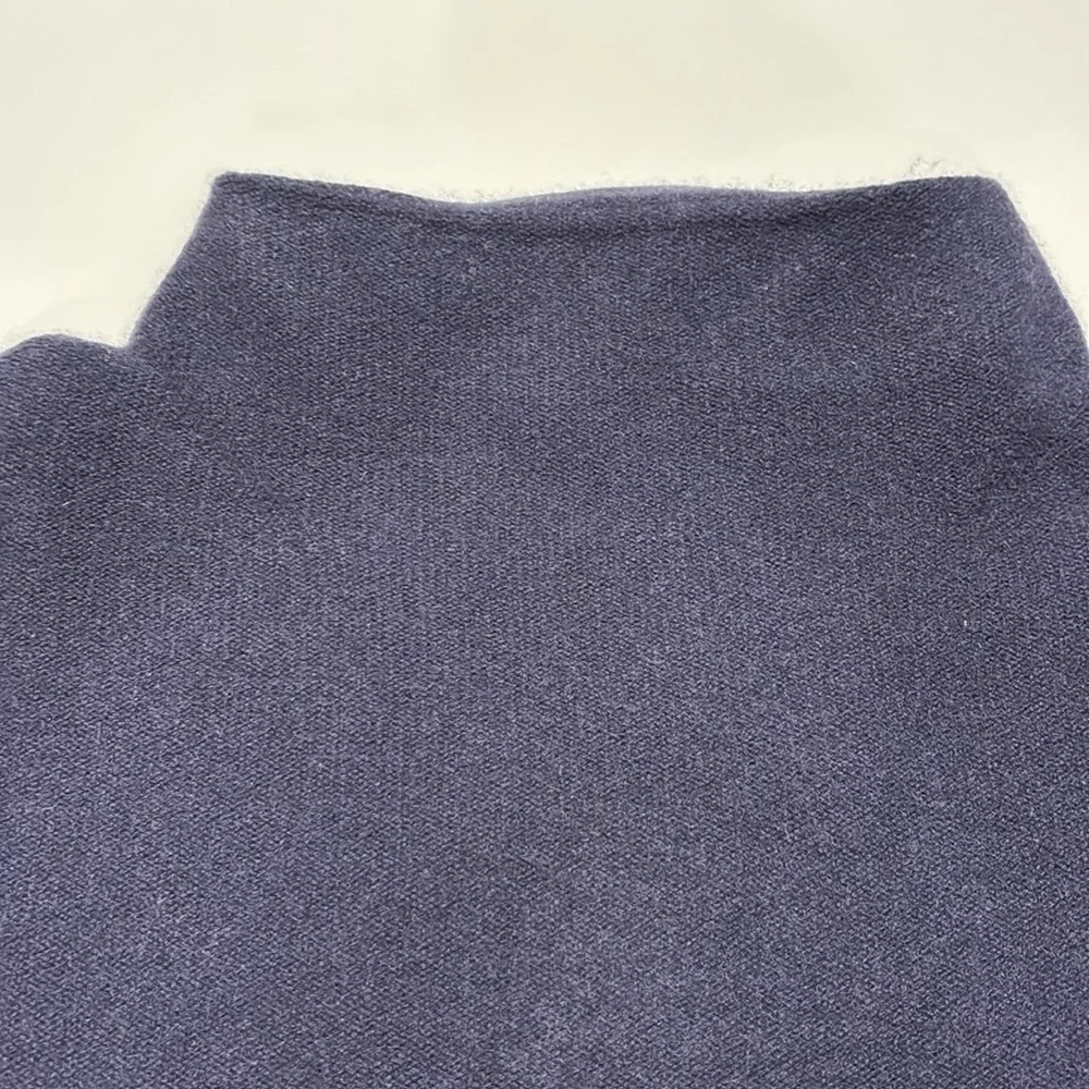 Vince purple mock 100 percent cashmere sweater. Front slighter shorter than back - Picture 3 of 4